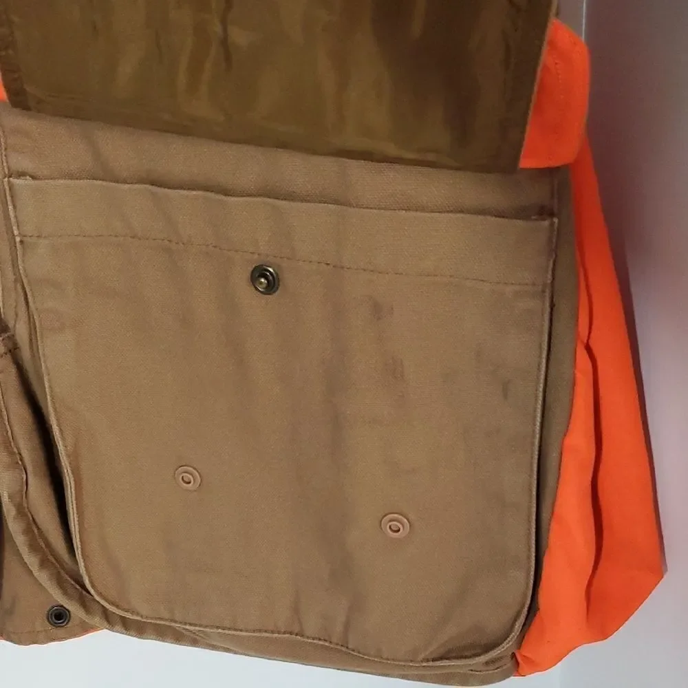 Browning Upland Vest Blaze Orange and Tan Pheasant Hunting Vest Men's S